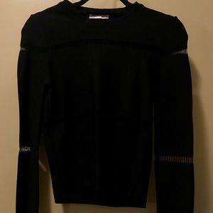 Black Distressed Zara Sweater